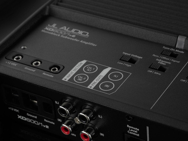 JL Audio XD600/1v2 Monoblock Class D Subwoofer Amplifier, 600 W