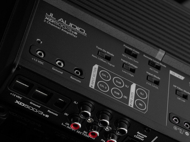 JL Audio XD500/3v2 3 Ch. Class D System Amplifier, 500 W