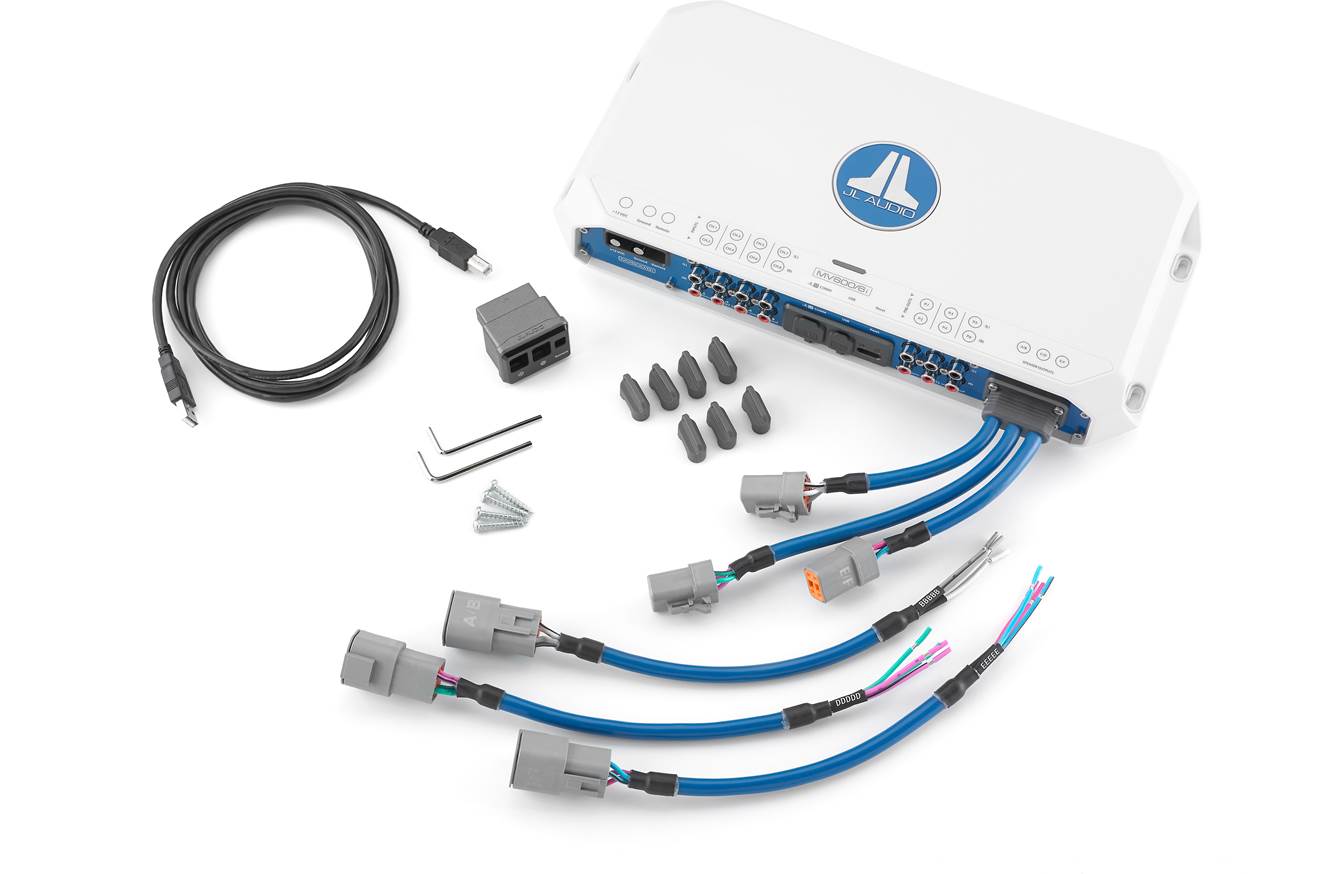 JL Audio MV600/6i MVi Series marine 6-channel amplifier with digital signal processing - Thumbnail 2