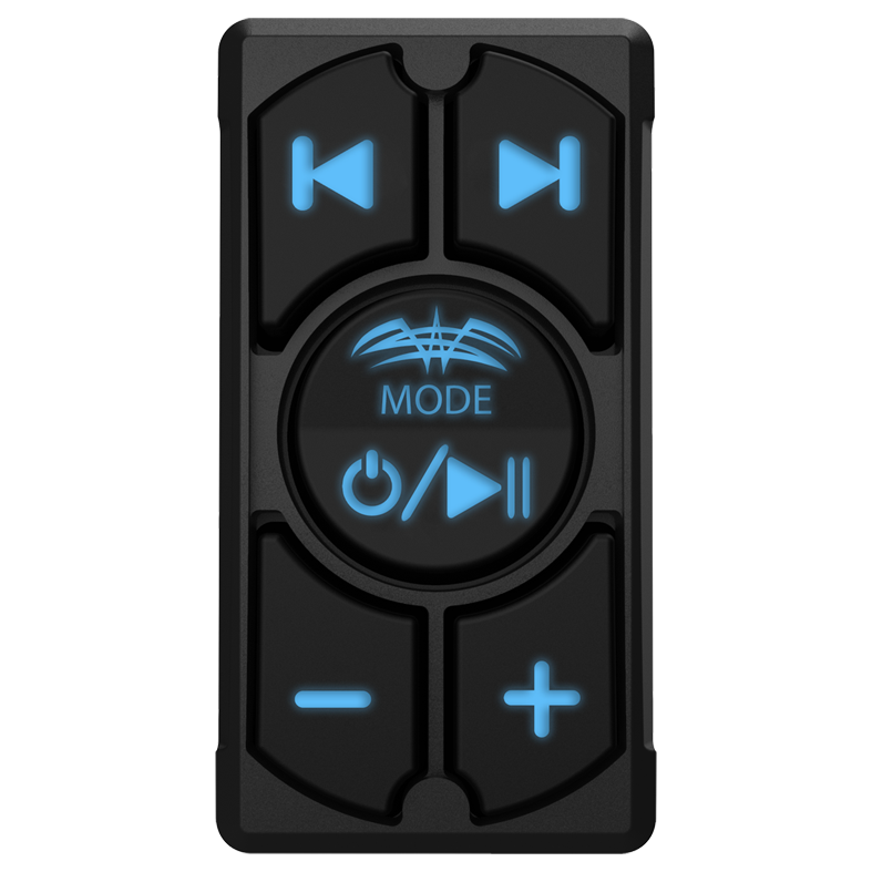 Textured Rocker Volume Rocker Control On Remote Control WW-BT RS | Wet Sounds Marine Bluetooth Rocker Switch With Volume ...