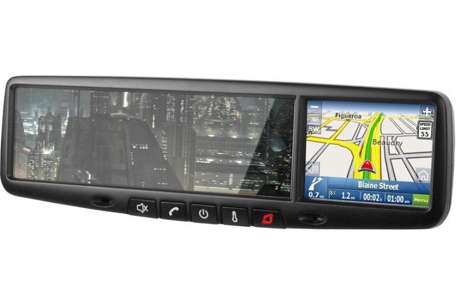 Restoule Rear View Rear View Mirror Sat Nav
