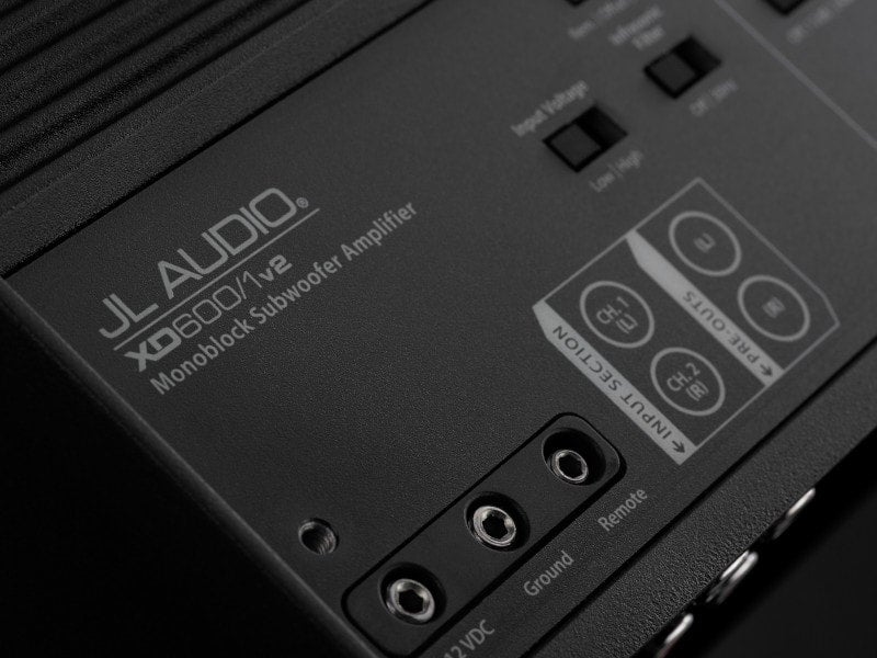 JL Audio XD600/1v2 Monoblock Class D Subwoofer Amplifier, 600 W