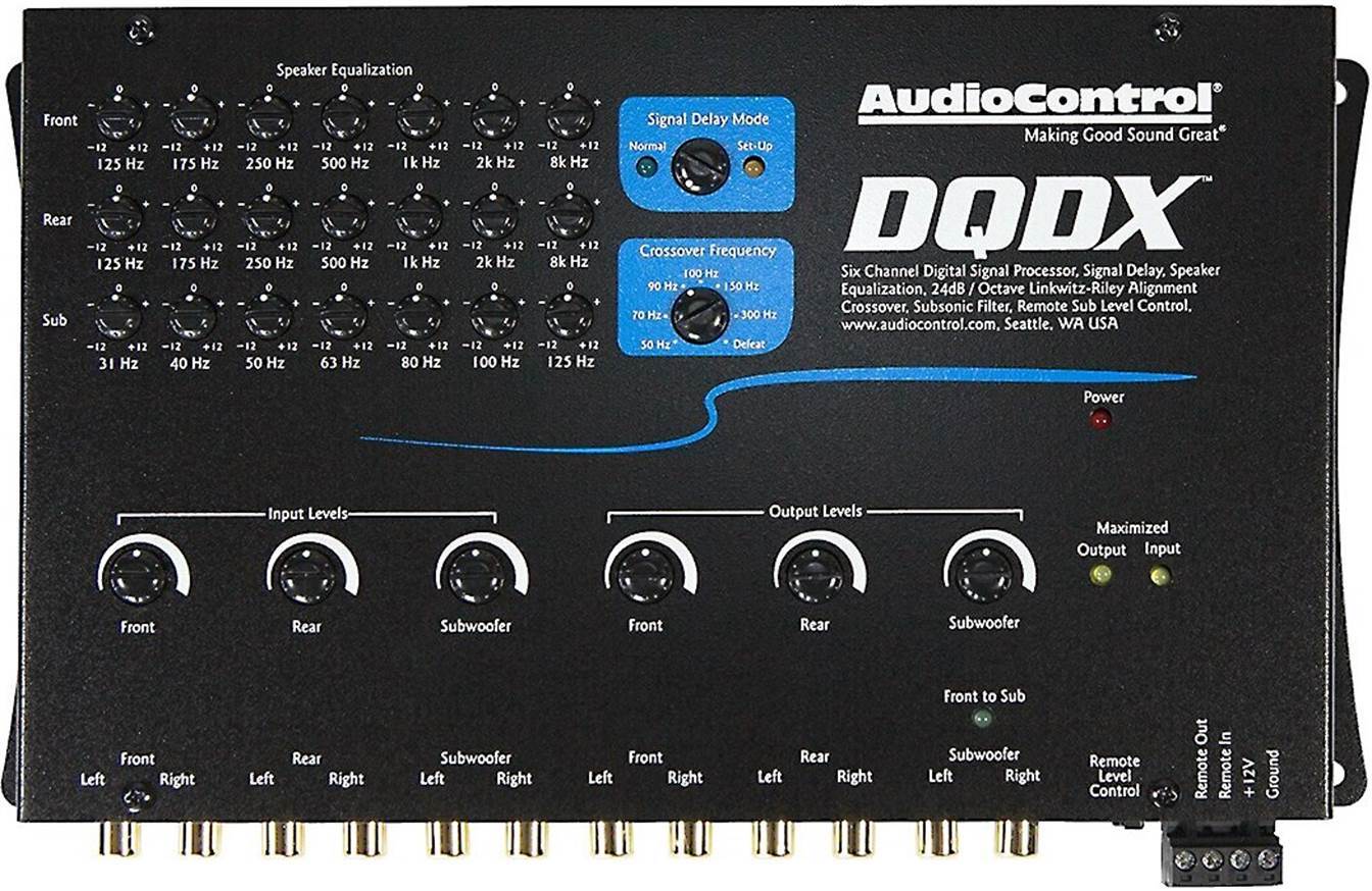 AudioControl DQDX Six Channel EQ with Delay and X-Over | Competition Sound  | Competition Sound